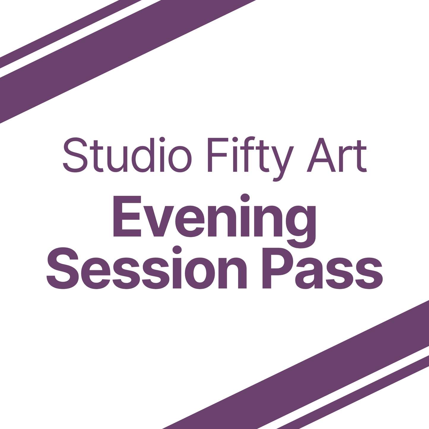 Studio Fifty Art - Five session pass