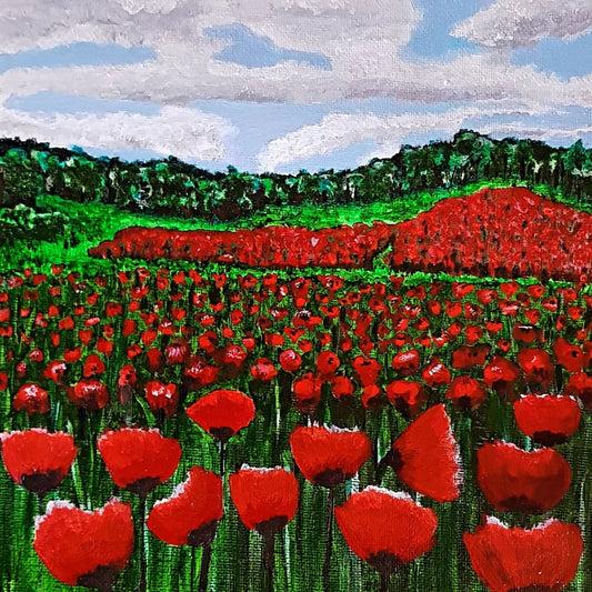 Poppy Field greeting card