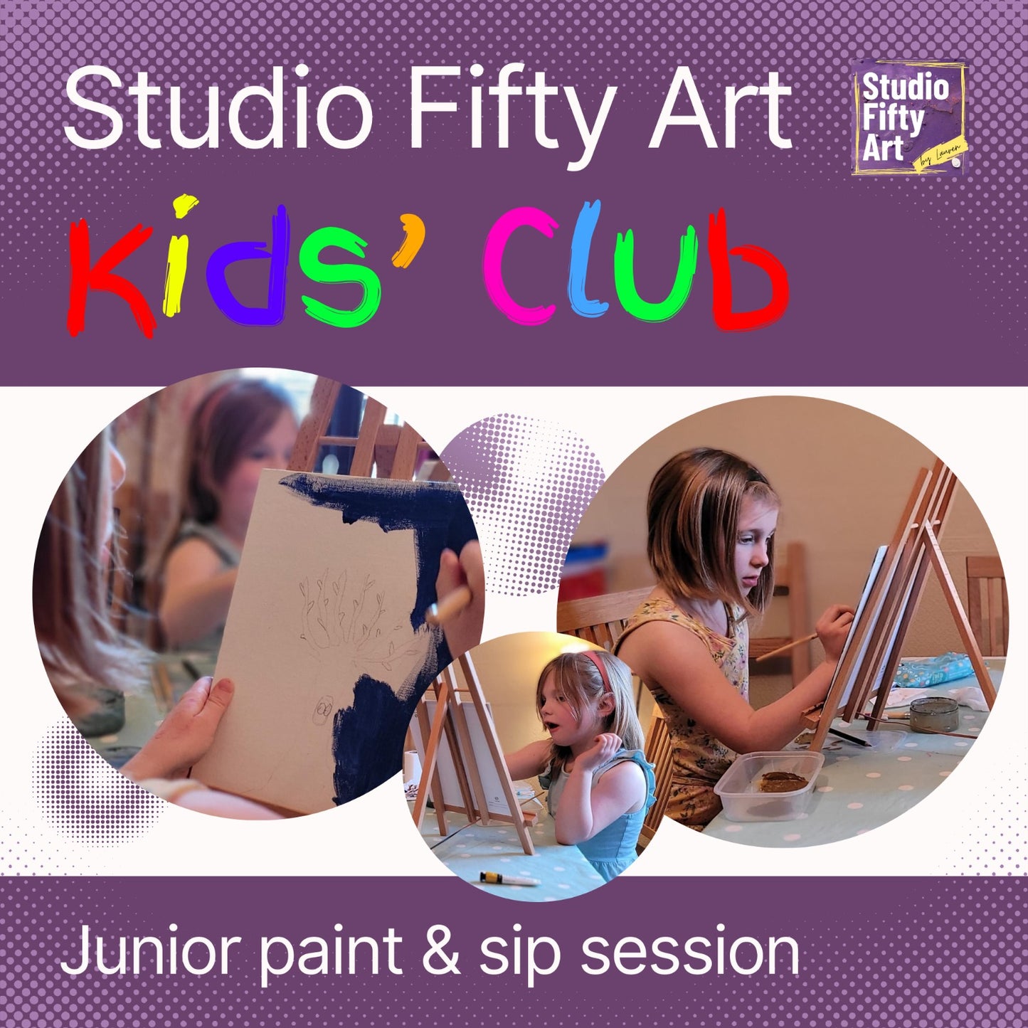 Summer Junior Paint and Sip, Poringland - Friday 22nd August: 10am
