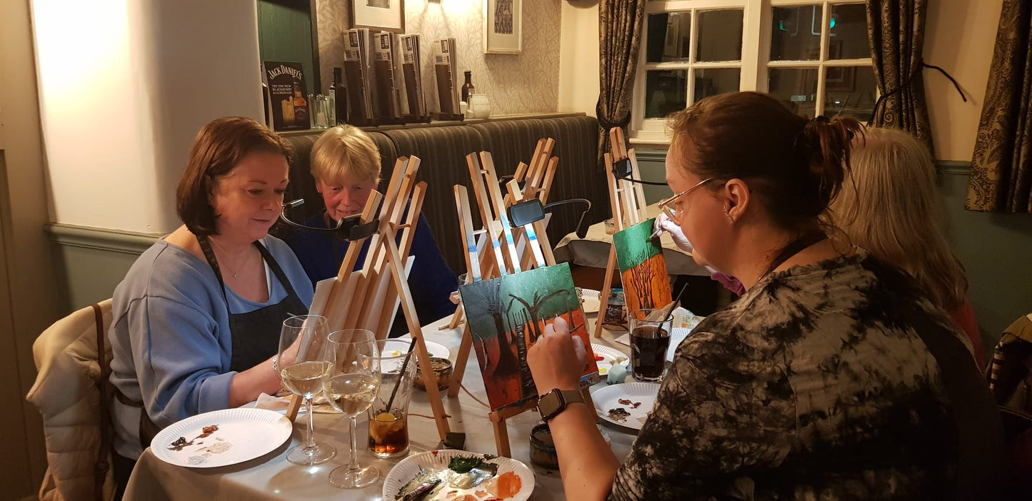 Paint & Sip night - The Wheatacre White Lion, Beccles | Wed 14th October : 7.30pm